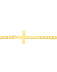 cross bracelet gold