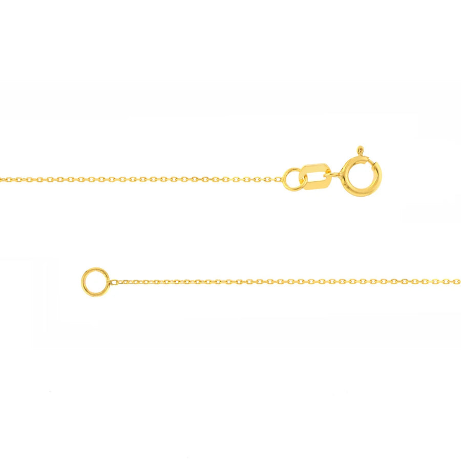 dainty solid gold chain for everyday wear