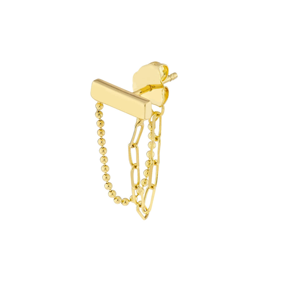 gold dangling earrings
