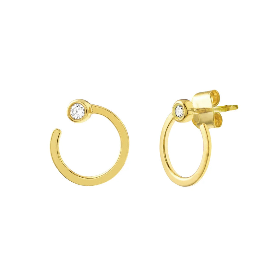 14k solid gold earrings