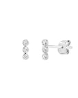 white gold diamond stud earrings