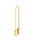 safety pin earrings gold