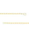 14k gold paperclip bracelet