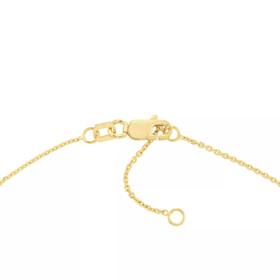 14k yellow gold ankle bracelet lobster clasp