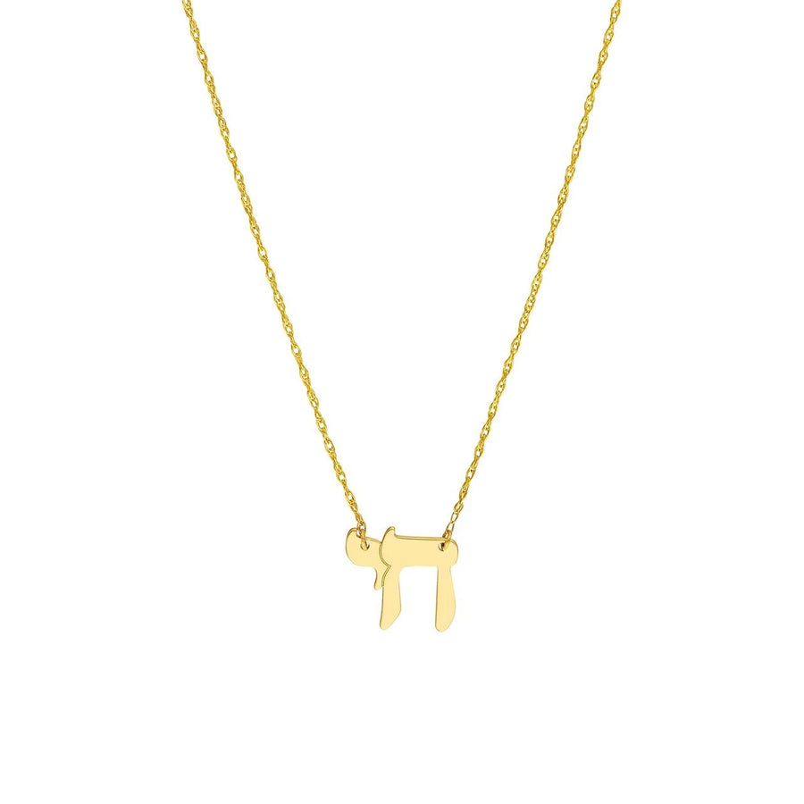 Real Gold Chai Necklace for Women