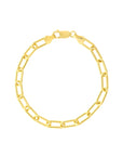 gold paperclip bracelet