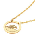 gold wave necklace