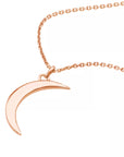 moon necklace gold