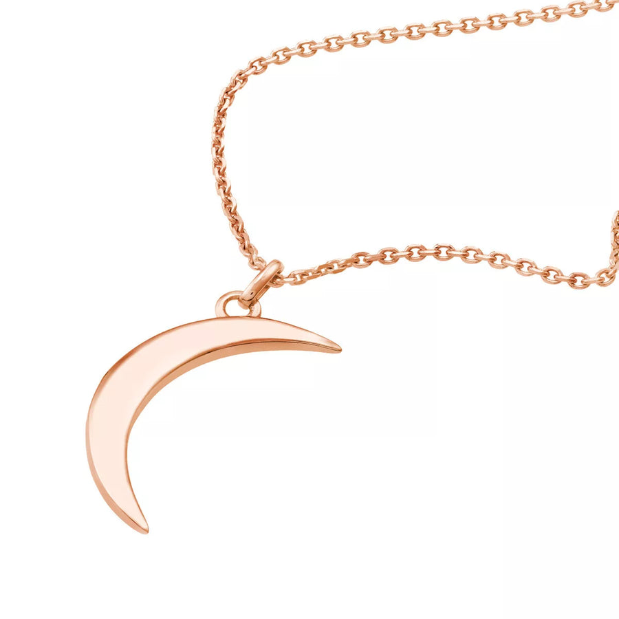 moon necklace gold