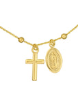 14k gold cross bracelet