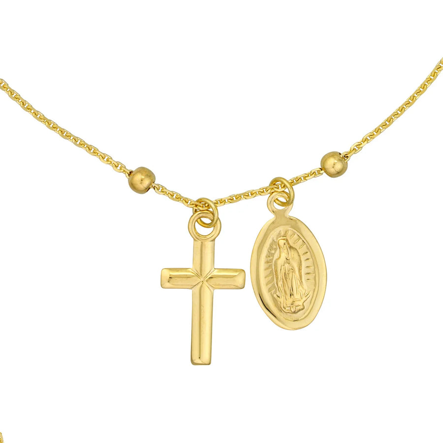 14k gold cross bracelet