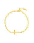 14k gold cross bracelet