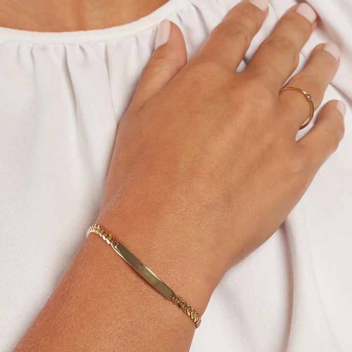 14k gold cuban chain bracelet