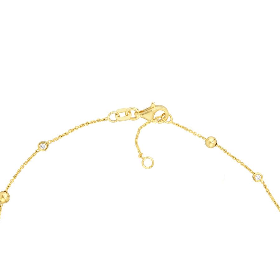 14k gold bead bracelet