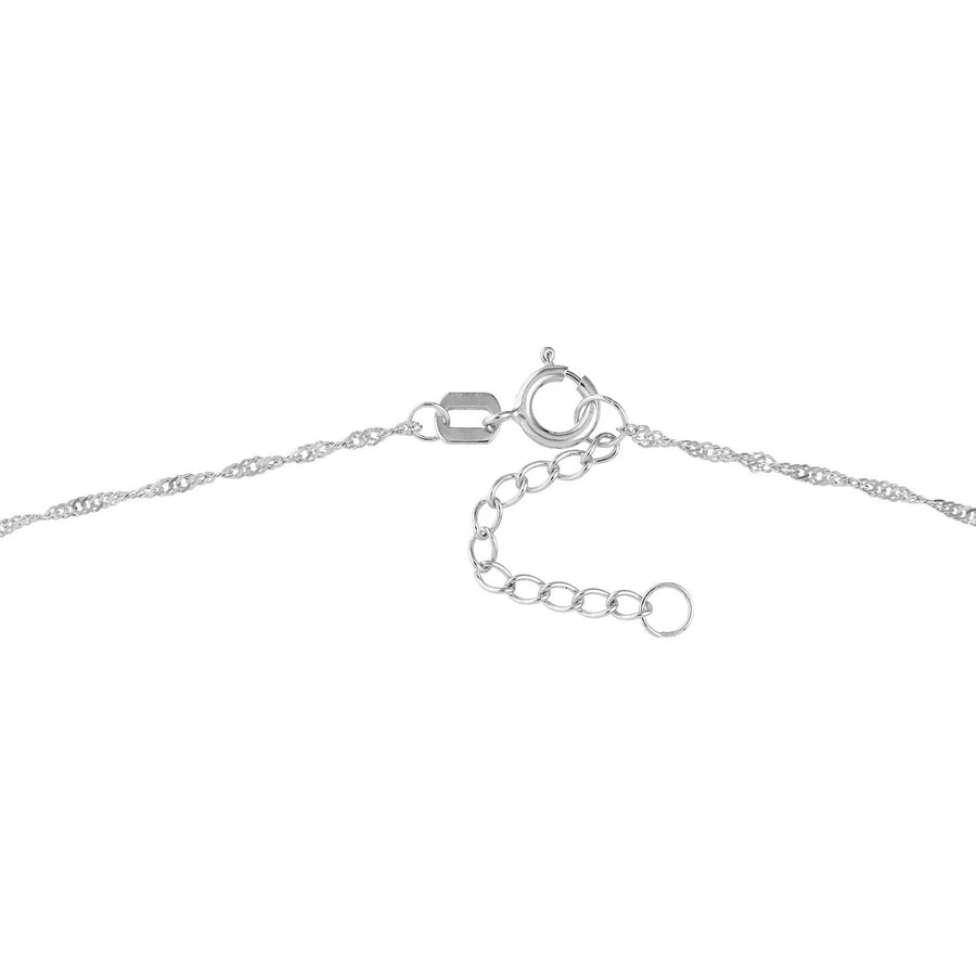 Dainty Dolphin Anklet Yellow and White Gold with Spring Ring Clasp