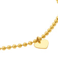 heart bracelet gold