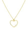 diamond heart necklace
