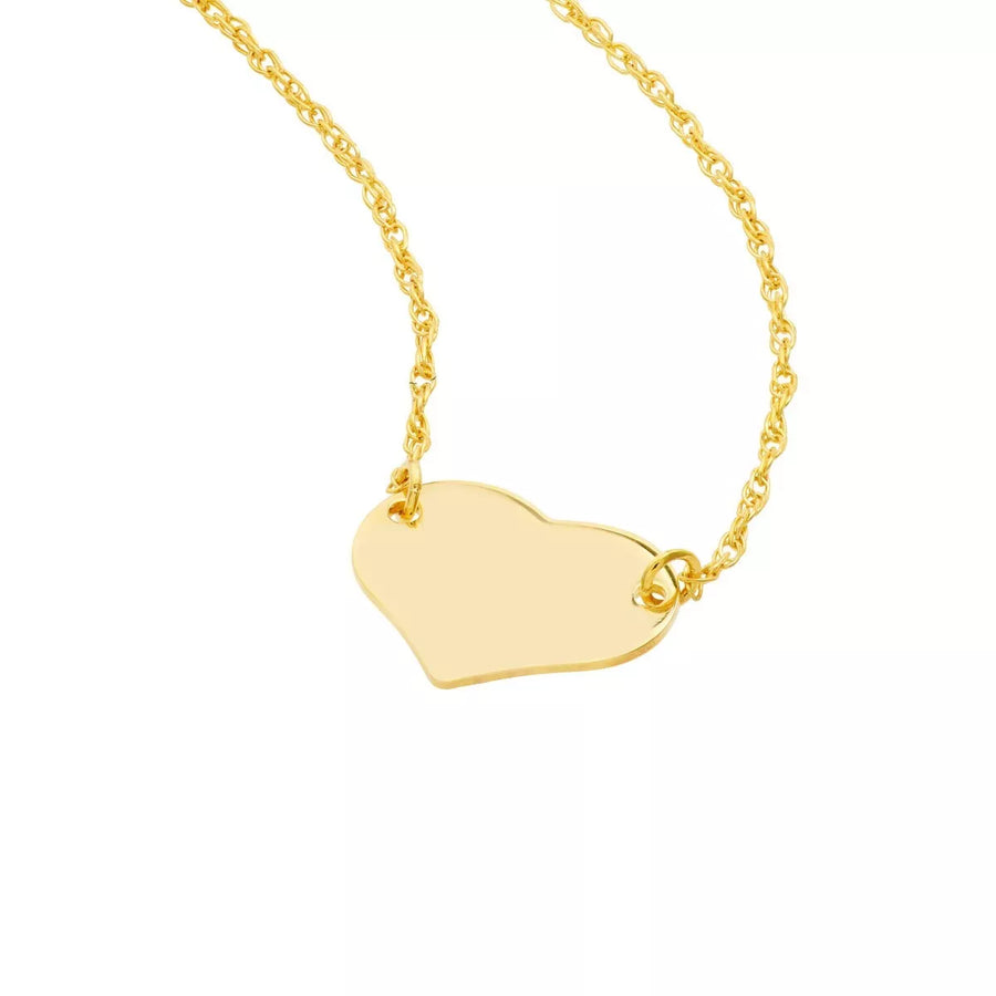 14k heart necklace