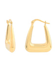 gold square hoop earrings