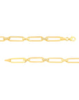 14k gold paperclip bracelet