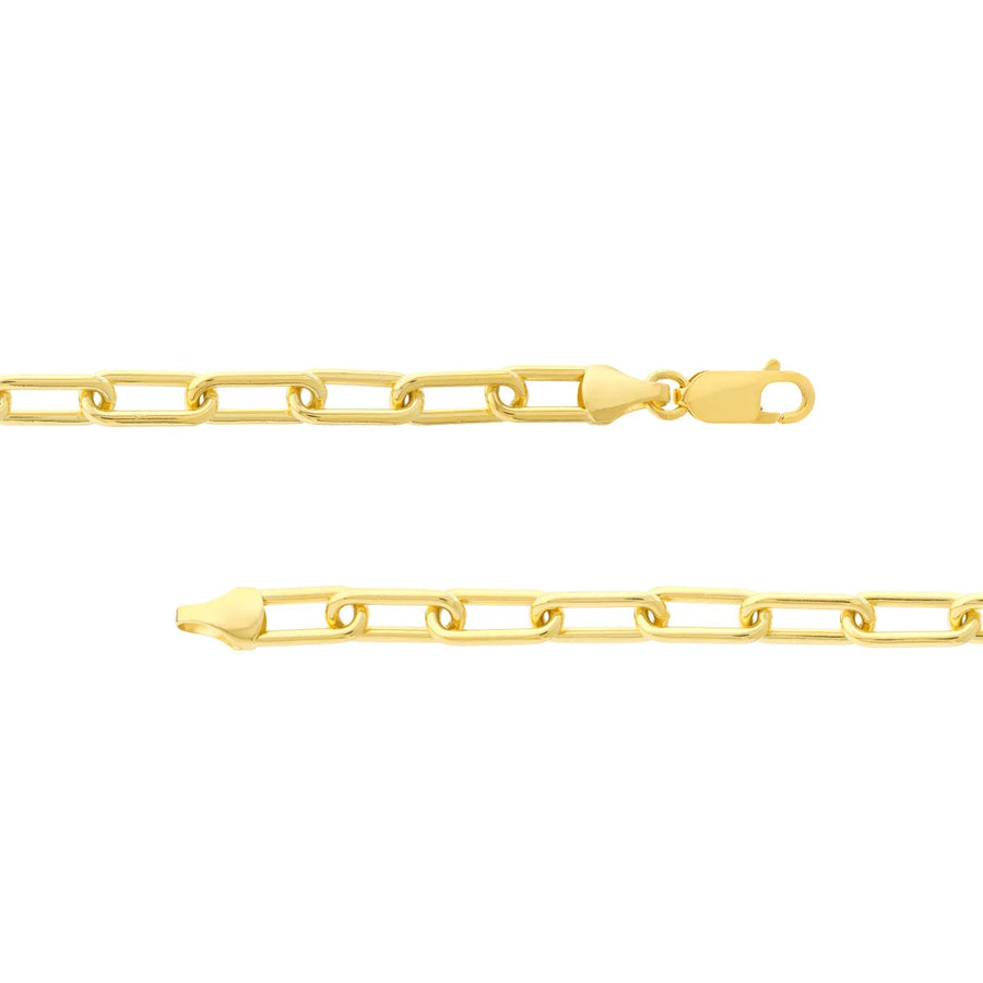 gold paper clip bracelet