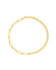 gold rolo chain bracelet