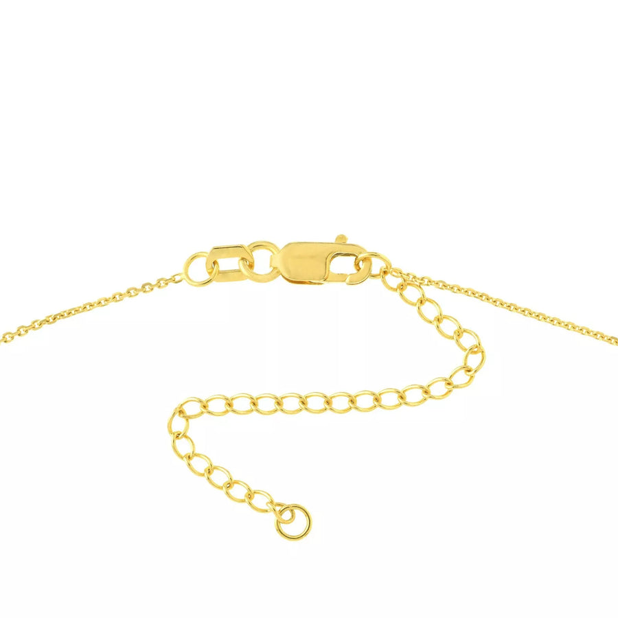 open heart necklace gold