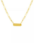 gold bar necklace