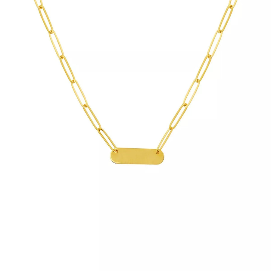 gold bar necklace