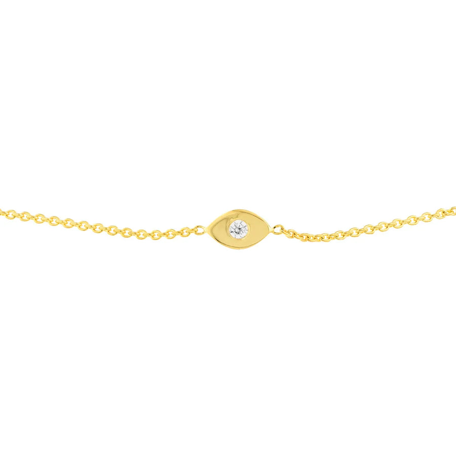 diamond evil eye bracelet 