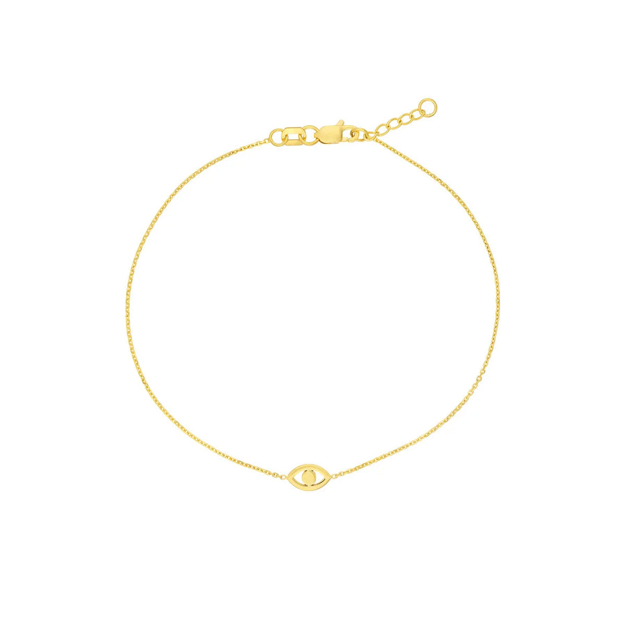 gold evil eye bracelet