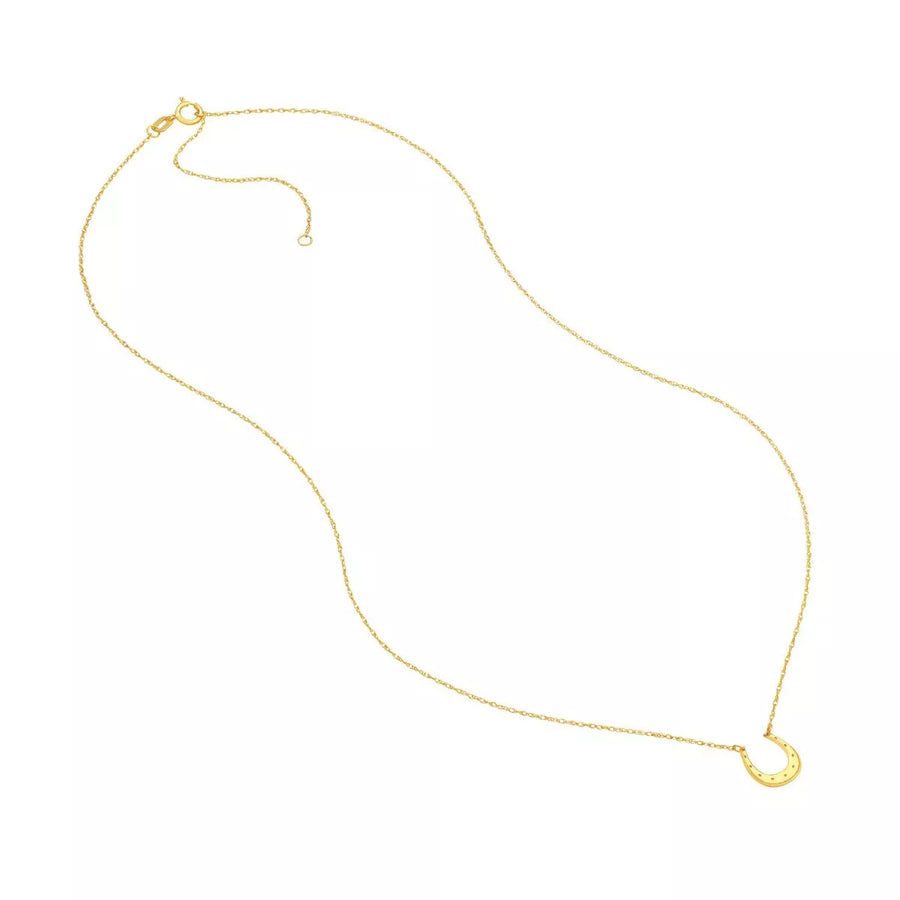 14k horseshoe necklace