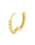 14k gold huggie hoop earrings