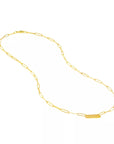 gold paper clip necklace