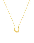 horseshoe gold necklace