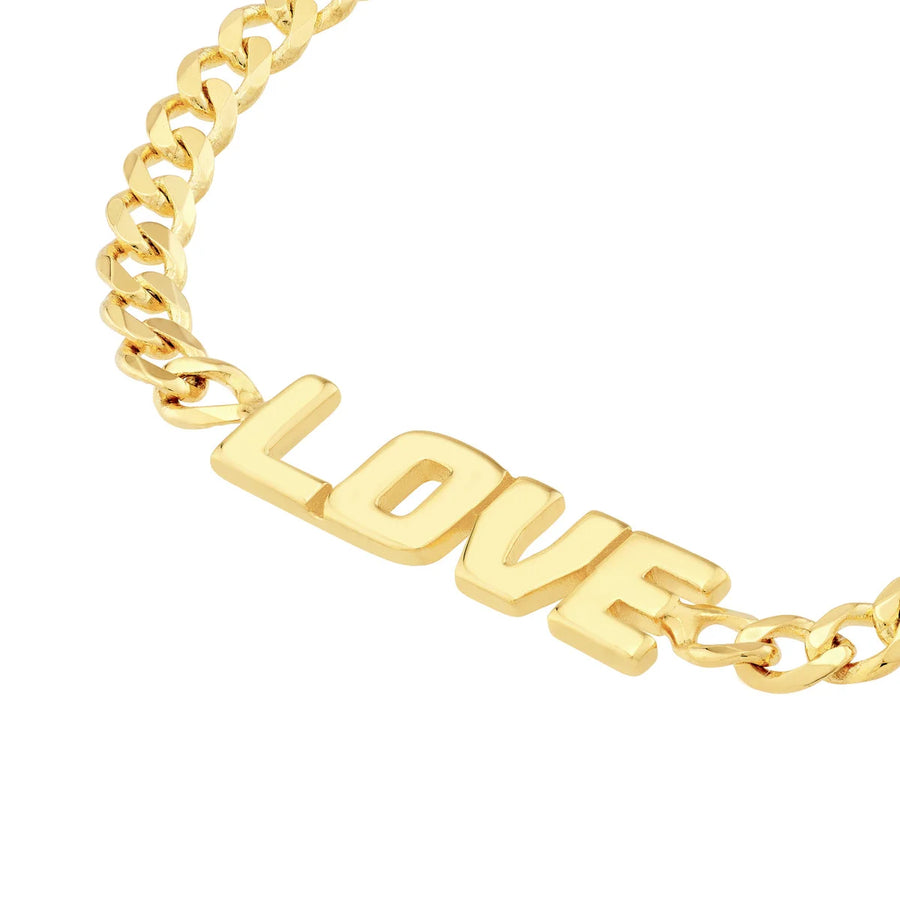 14k solid gold love bracelet