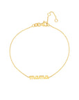 14k gold mama bracelet