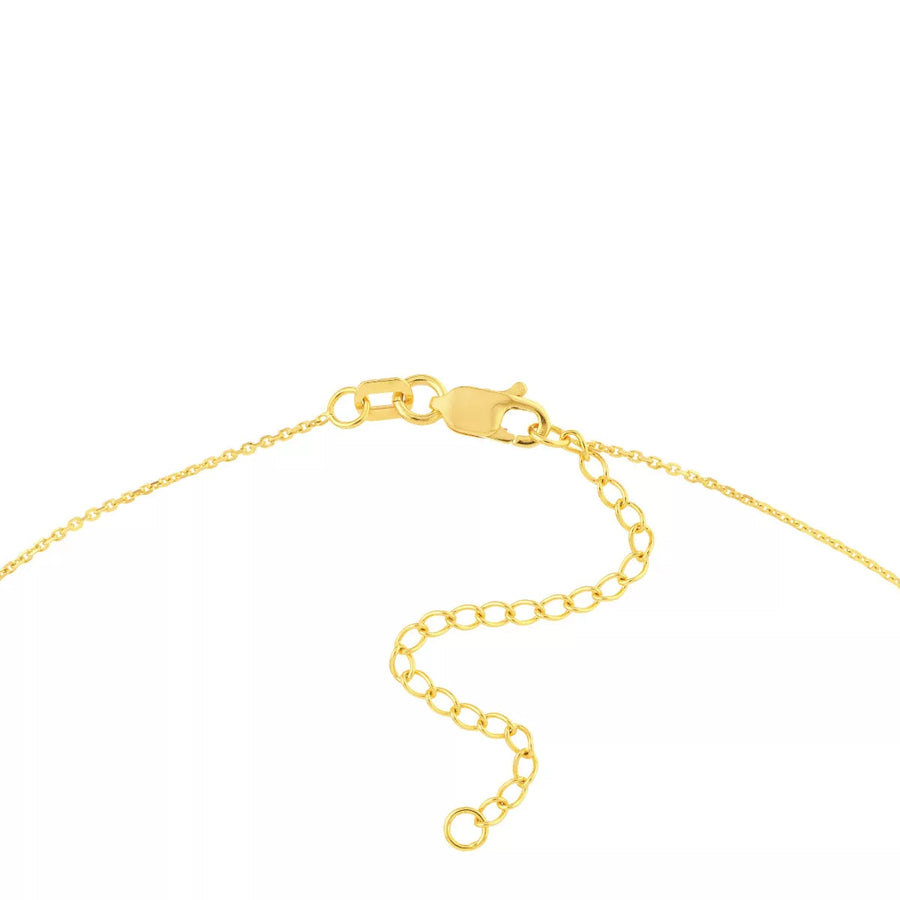 solid gold charm necklace