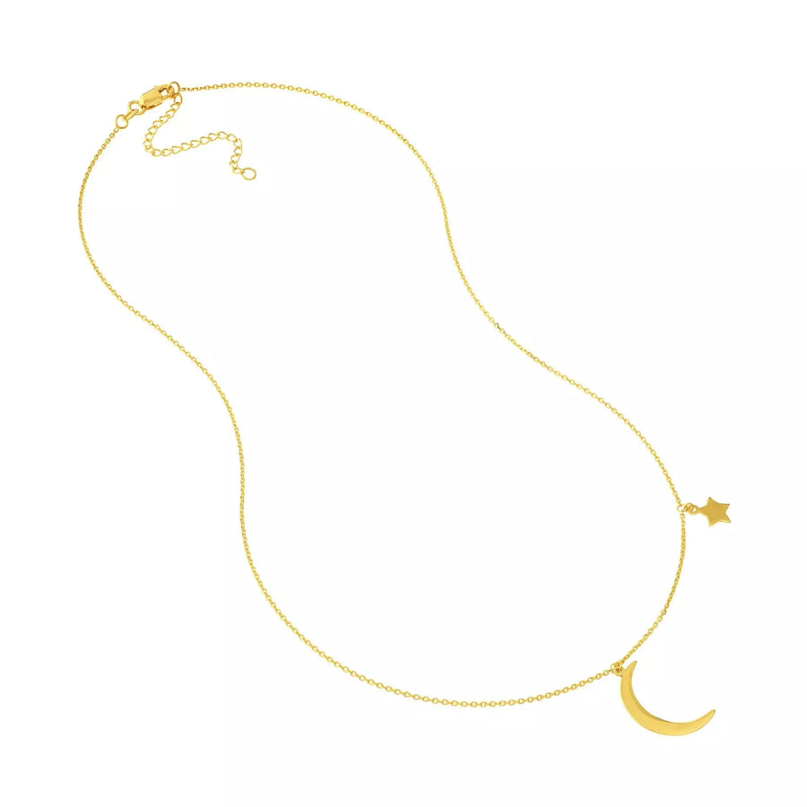 14k gold star necklace