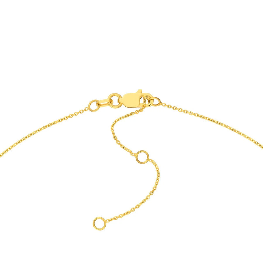 adjustable gold cable chain necklace with lobster clasp