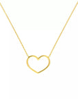 14k heart necklace