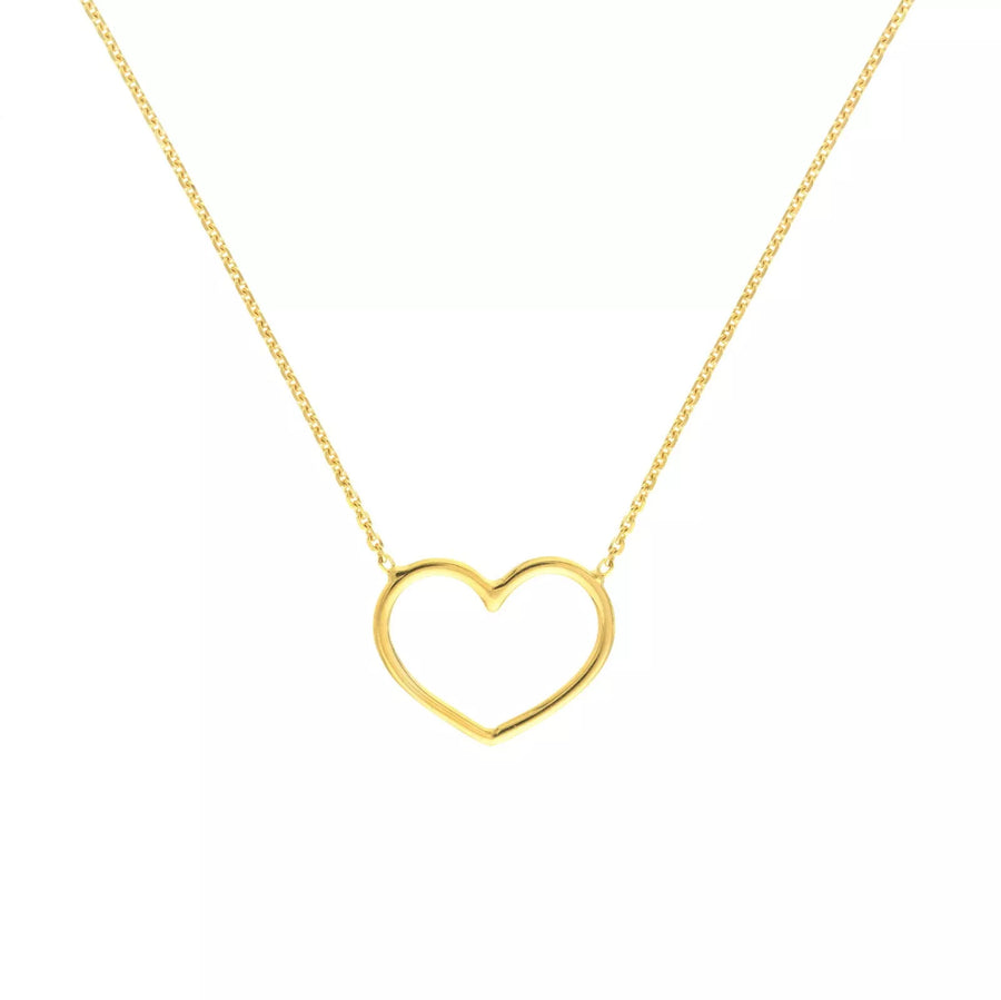 14k heart necklace