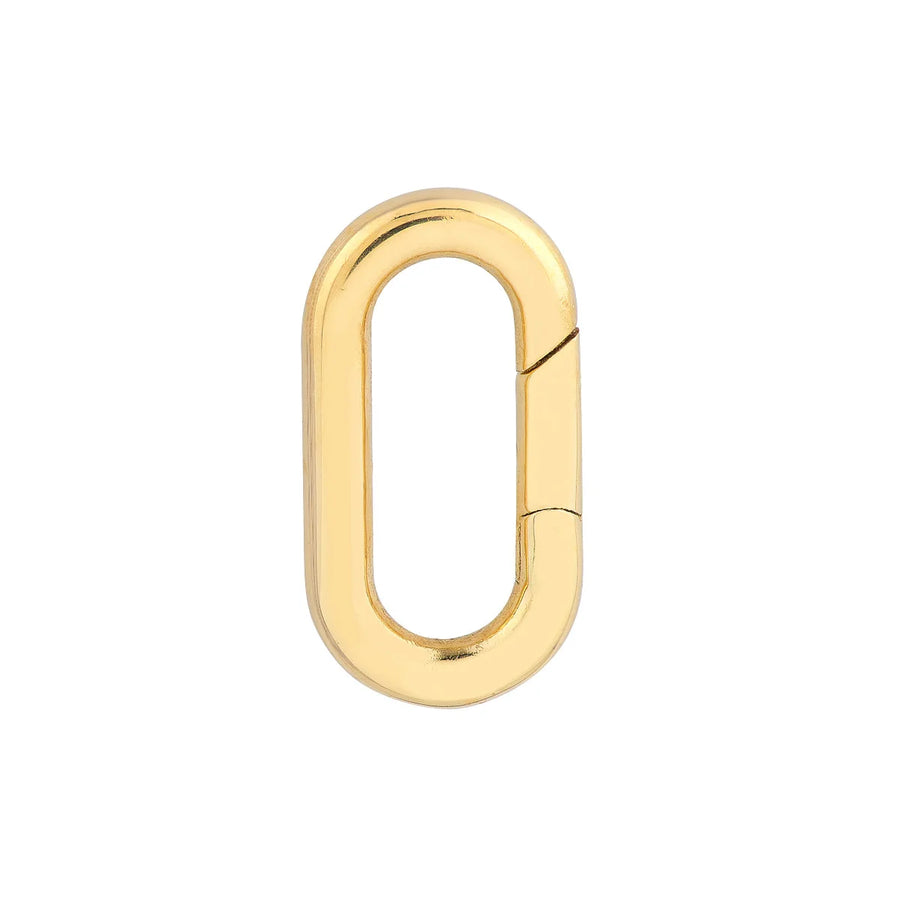 oval gold charm