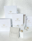 dainty gold necklace
- boxes