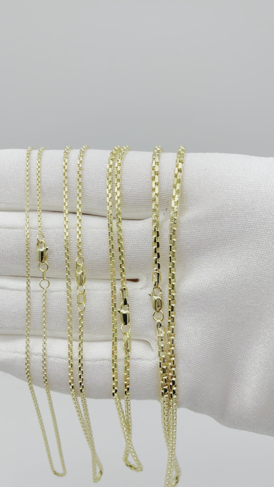 solid 14k gold box chain