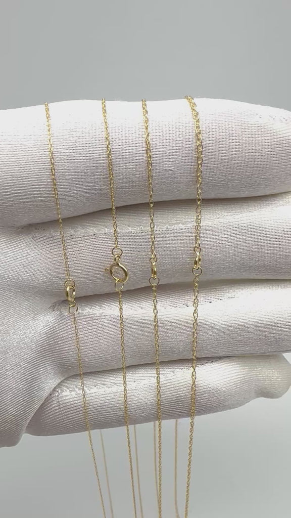 gold twister rope chain