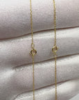 10k solid gold twisted rope chain 0.8mm and 1mm with spring ring clasp