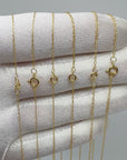 Real 10K Solid Gold Twisted Rope Chain Necklace