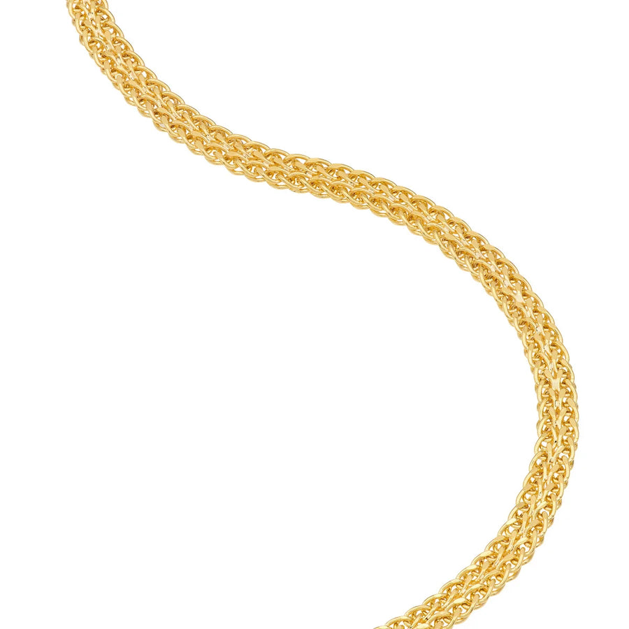 gold wheat chain bracelet