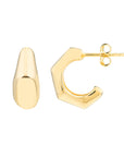 14k solid gold hoop earrings